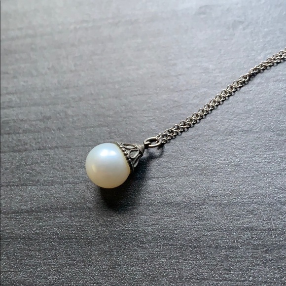 Tiffany Co Silver Pearl Necklace Gatsby 